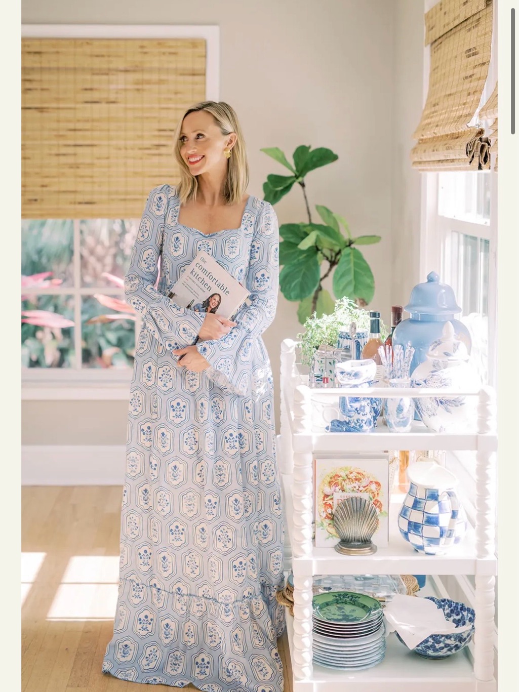 Agua By Agua Bendita Curuba Dress In Riviera Blue M